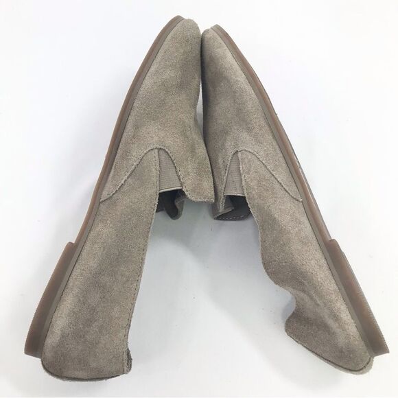 Lucky Charsa II Brand Taupe Soft Suede Leather Slip On Loafer Flats - Picture 6 of 12
